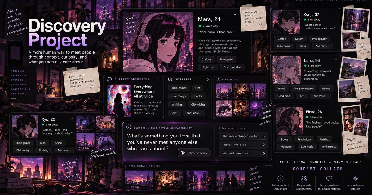 I built a landing page for a social discovery app that isn’t swipe-first — does the idea actuall